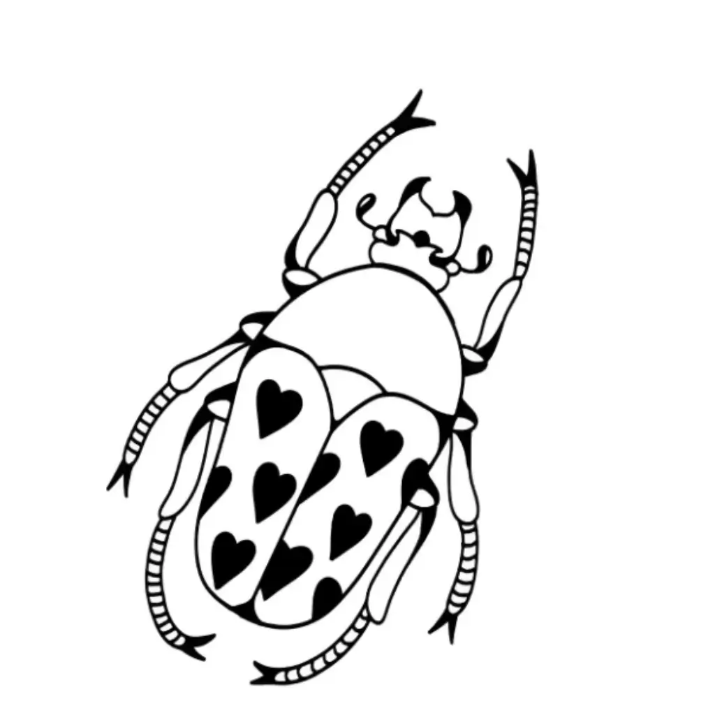 Traditional Beetle Tattoo