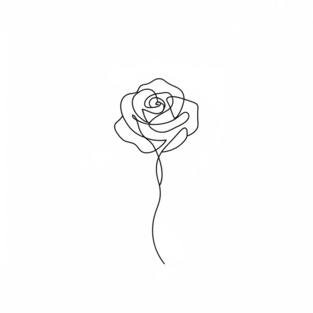 Fine Line Rose Tattoo on Chest: Meaning and Design Ideas Fine Line Rose Tattoo on Chest: Meaning and Design Ideas