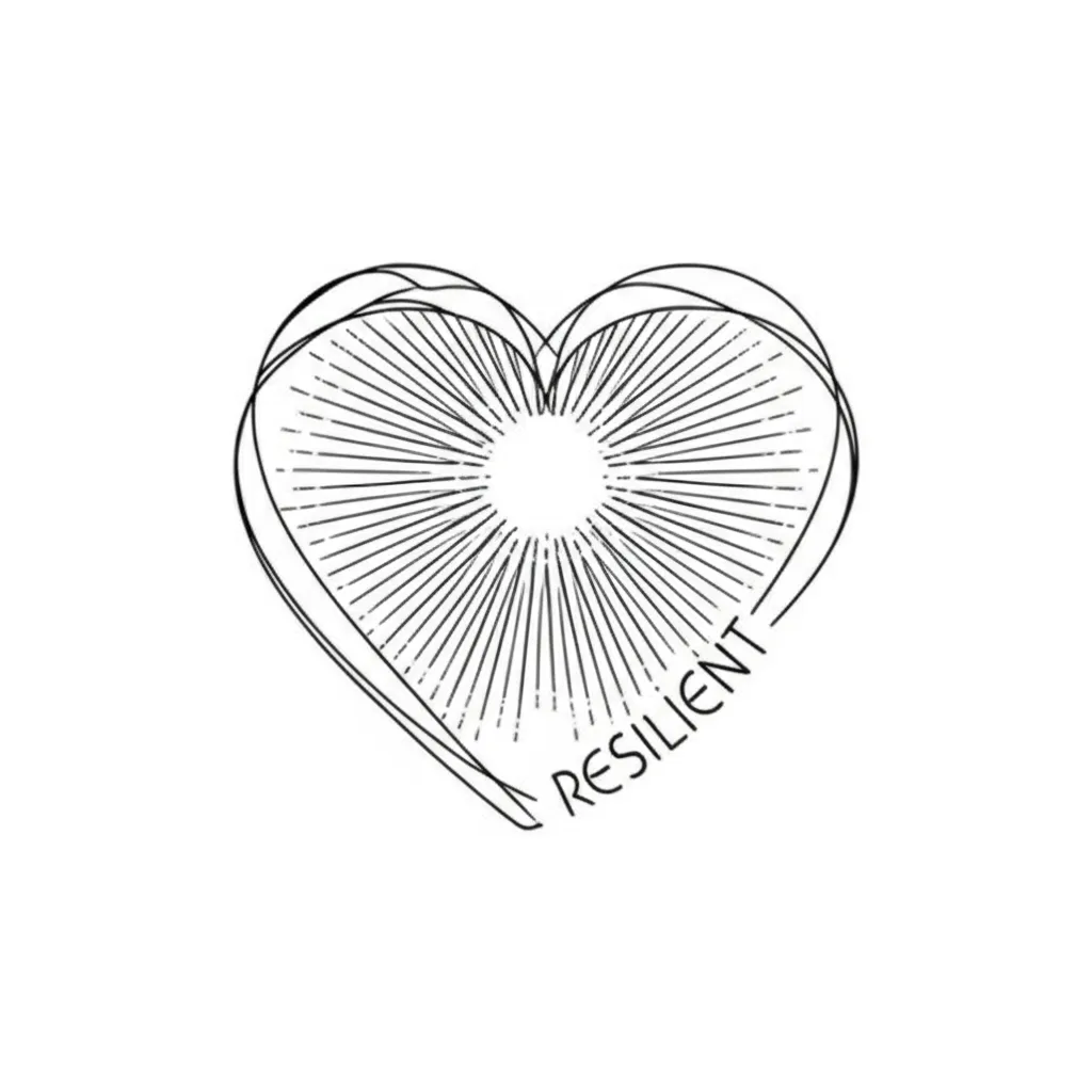 Resilient Heart Fine Line Tattoo: Geometric Design & Meaning Resilient Heart Fine Line Tattoo: Geometric Design & Meaning