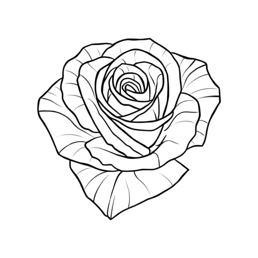 Minimalist Rose Tattoo: Simple and Elegant Floral Design Minimalist Rose Tattoo: Simple and Elegant Floral Design