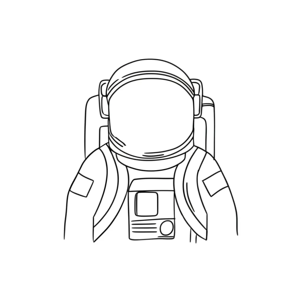 Minimalist Astronaut Tattoo Design Minimalist Astronaut Tattoo Design