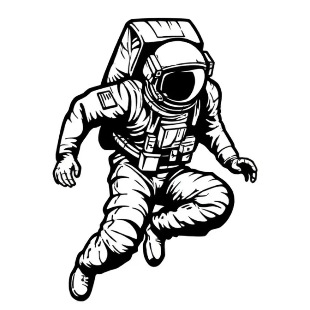 Graffiti Astronaut Tattoo Design Idea