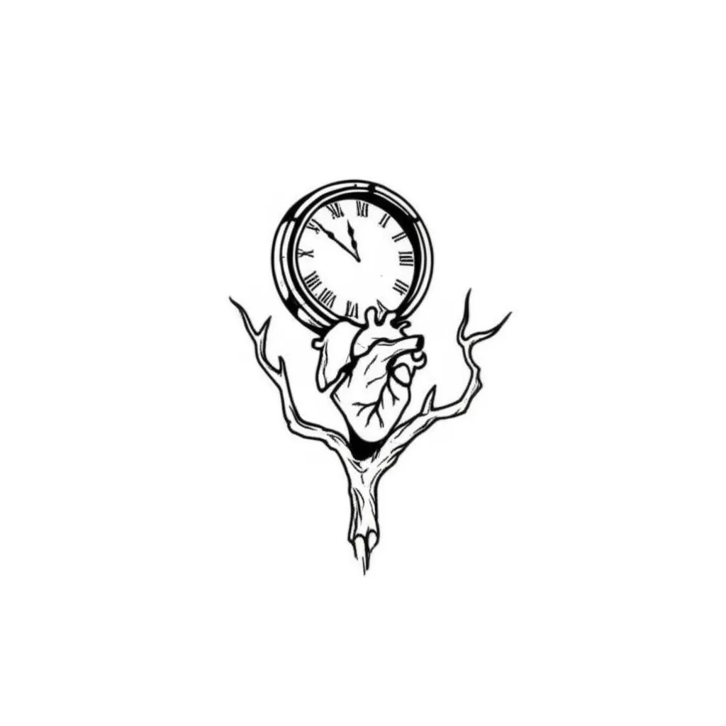 Minimalist Tattoo Design: Mind Over Matter, Broken Heart Clock & Poison Tree Minimalist Tattoo Design: Mind Over Matter, Broken Heart Clock & Poison Tree