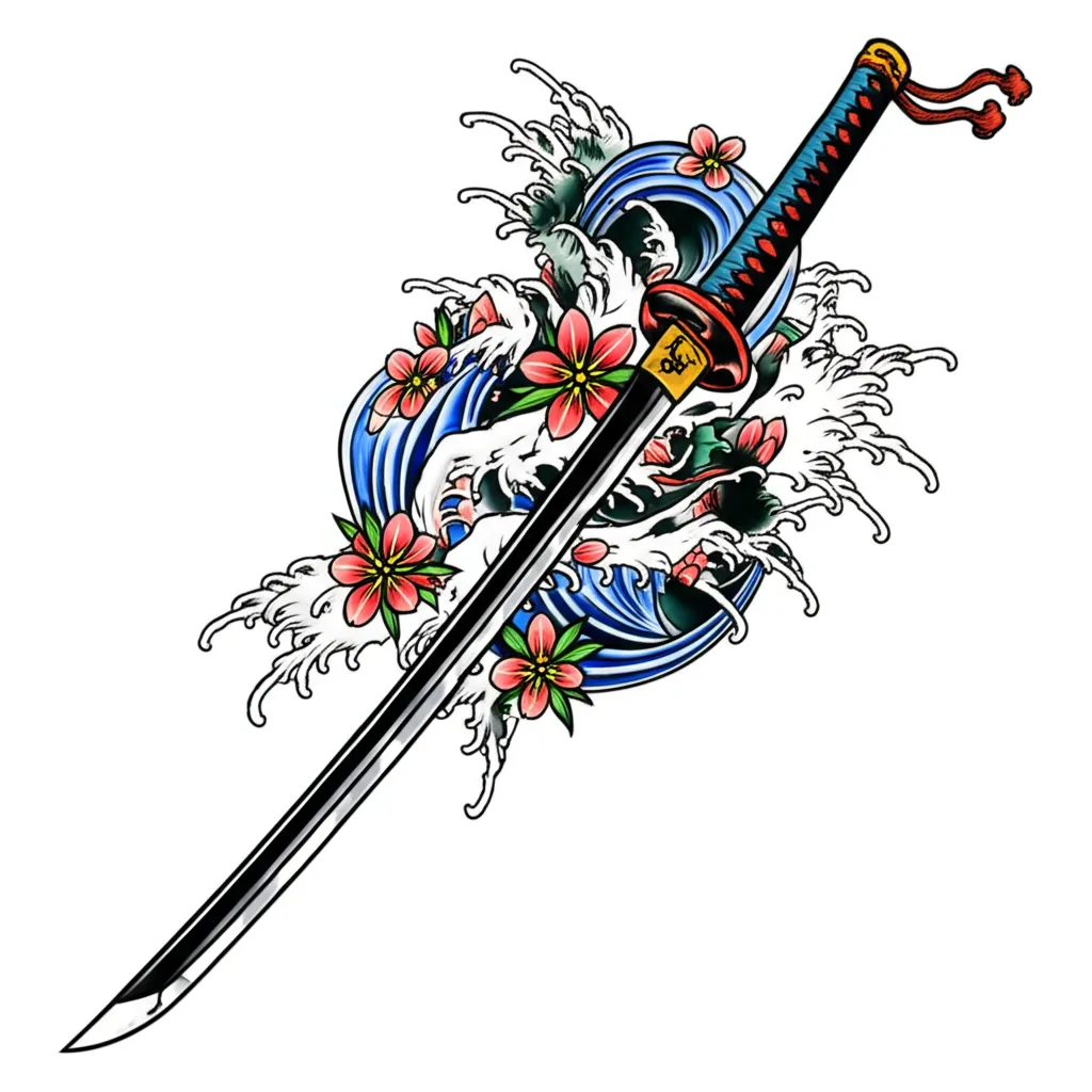 Katana Tattoo: Japanese Traditional Sword Tattoo Design