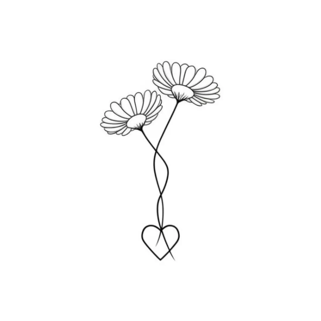 Minimalist Daisy Heart Tattoo: Meaning & Inspiration