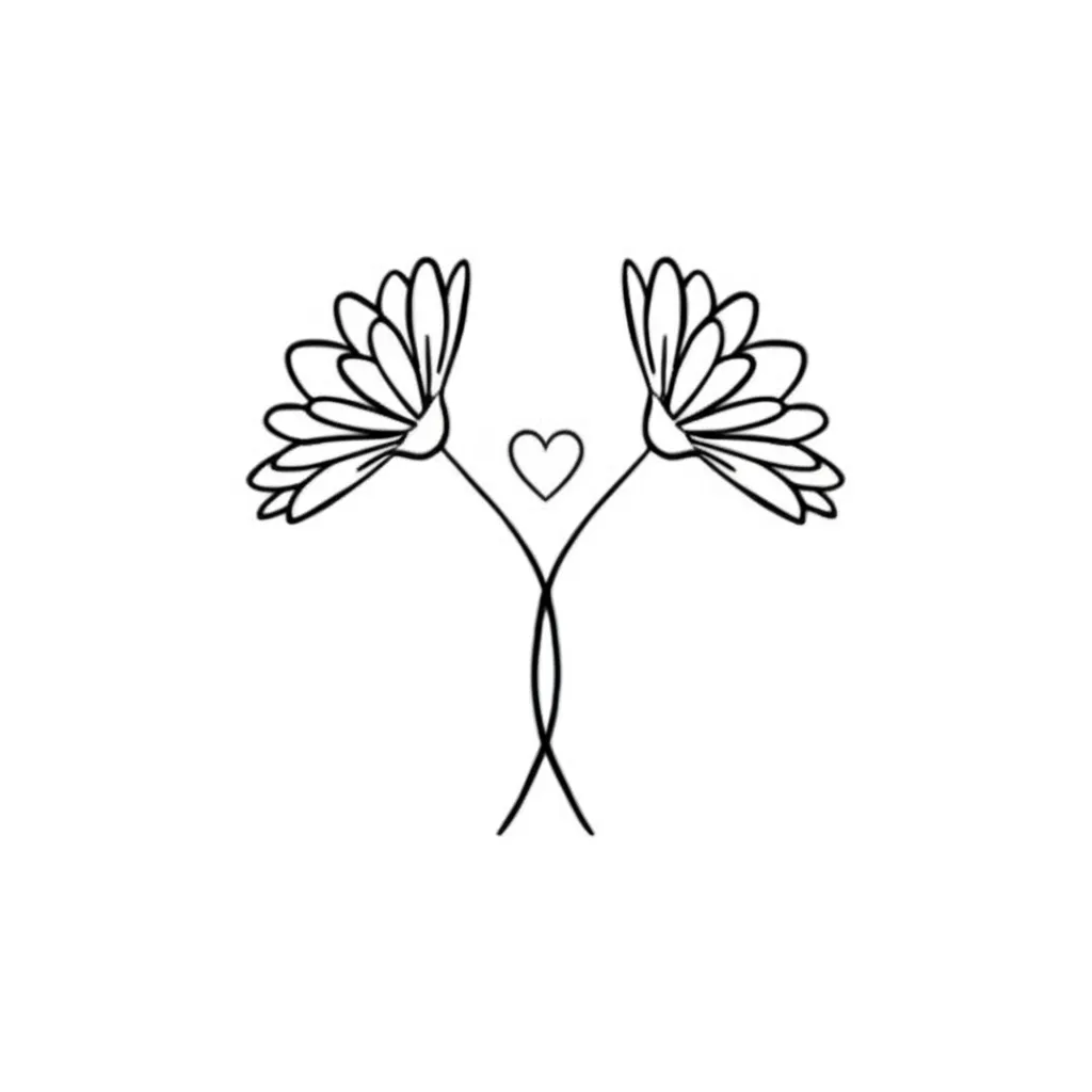 Minimalist Daisy Heart Tattoo: Meaning & Inspiration