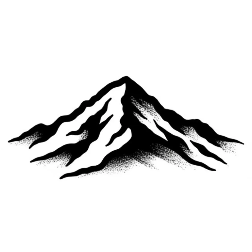 Mount Rainier American Traditional Tattoo Design