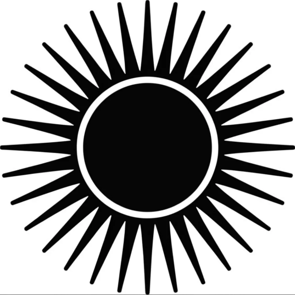 Old School Sun and Moon Tattoo Design