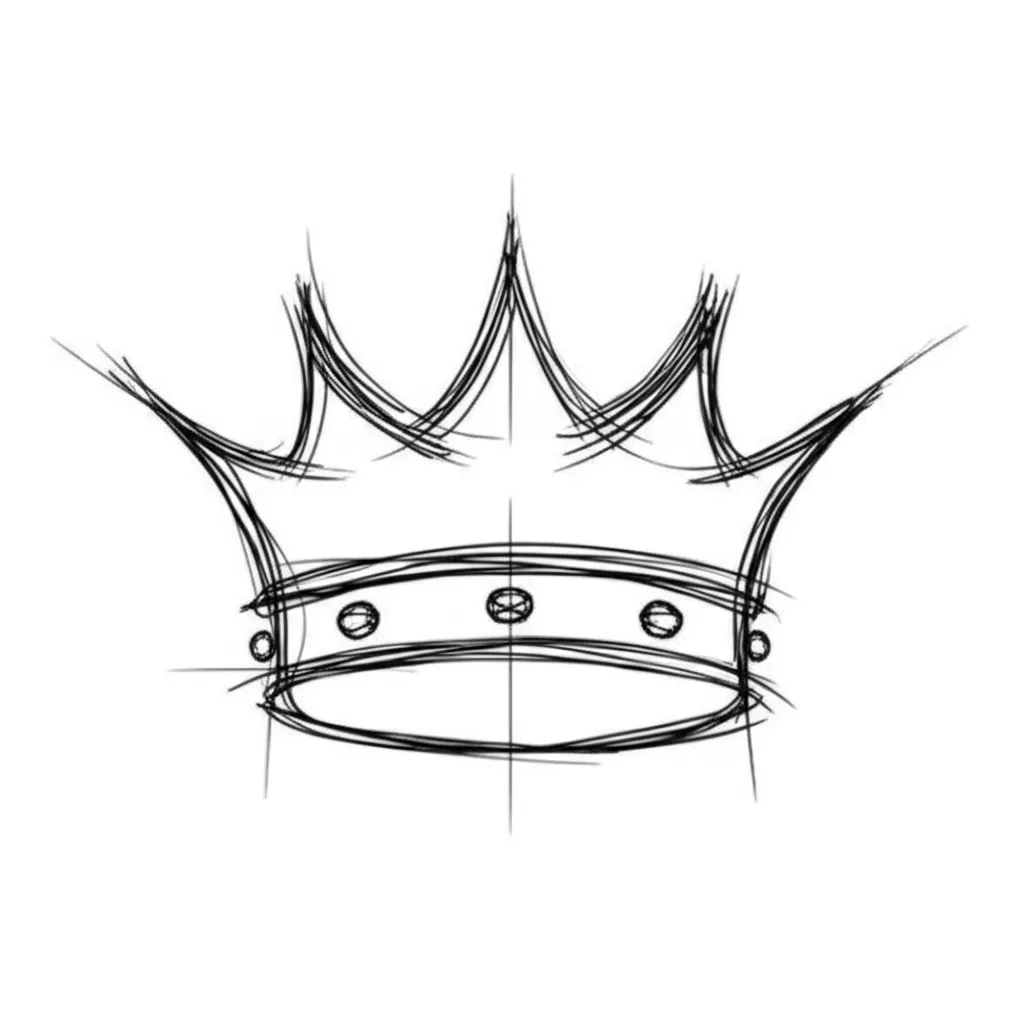 Minimalist Crown Tattoo Design: Symbol of Power and Authority