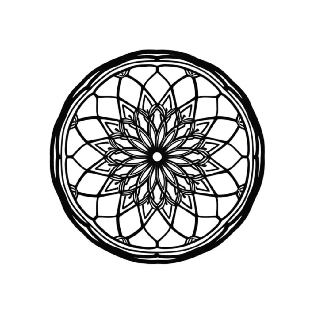 American Traditional Mandala Dream Catcher Tattoo Design American Traditional Mandala Dream Catcher Tattoo Design