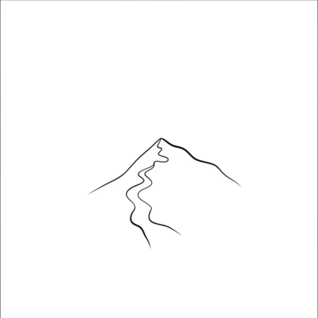 Matthew 19:26 Minimalist Mountain Tattoo Design Matthew 19:26 Minimalist Mountain Tattoo Design
