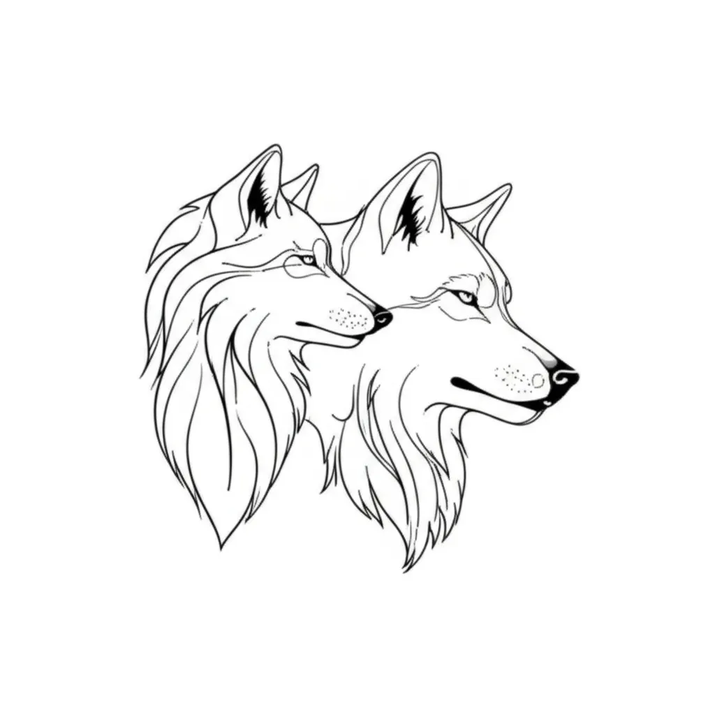 Minimalist Wolves Tattoo Design: Meaning & Inspiration Minimalist Wolves Tattoo Design: Meaning & Inspiration