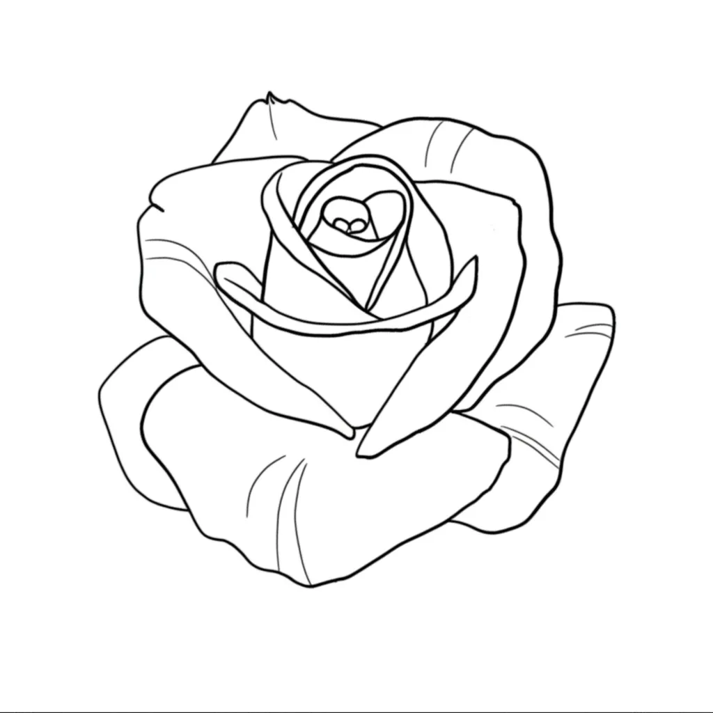 Minimalist Rose Tattoo Design: Simple & Elegant Flower Art