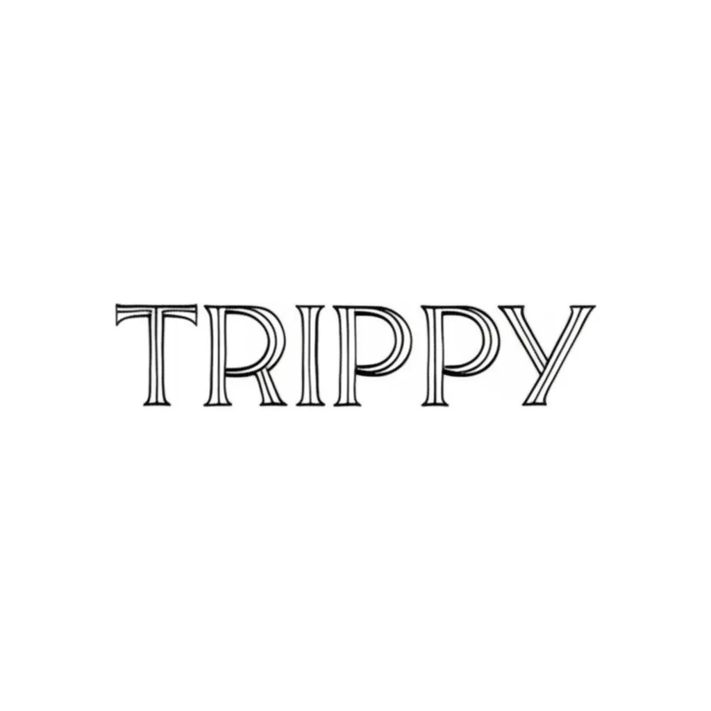 Minimalist Trippy Tattoo Design