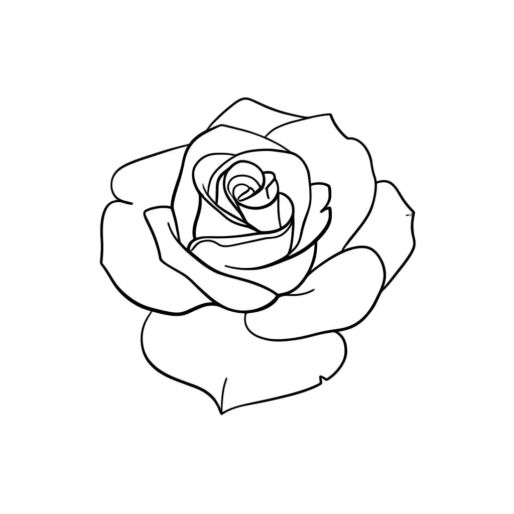 Minimalist Rose Tattoo: Simple Elegance & Timeless Beauty