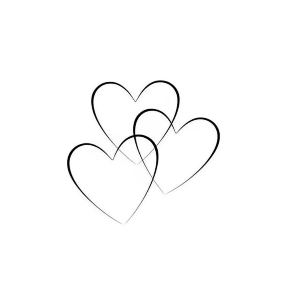 Minimalist Intertwined Hearts Tattoo Design Minimalist Intertwined Hearts Tattoo Design