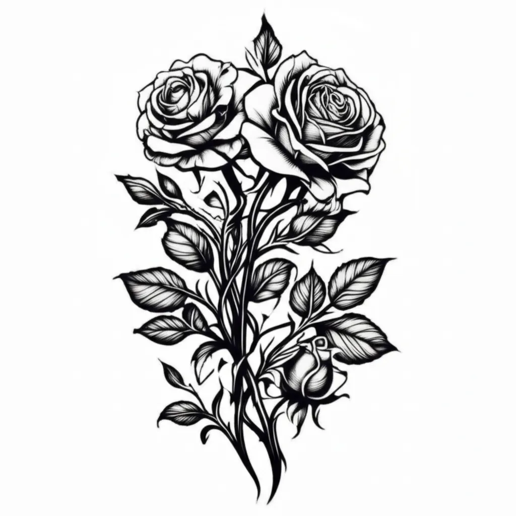 Love Don't Last Gothic Rose Tattoo Design Love Don't Last Gothic Rose Tattoo Design