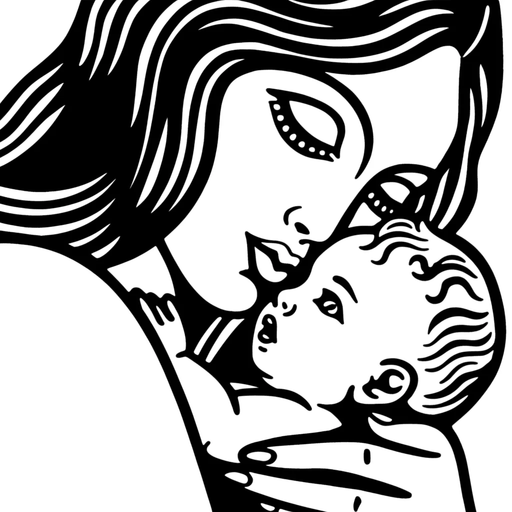 American Traditional Mother and Child Tattoo Design American Traditional Mother and Child Tattoo Design