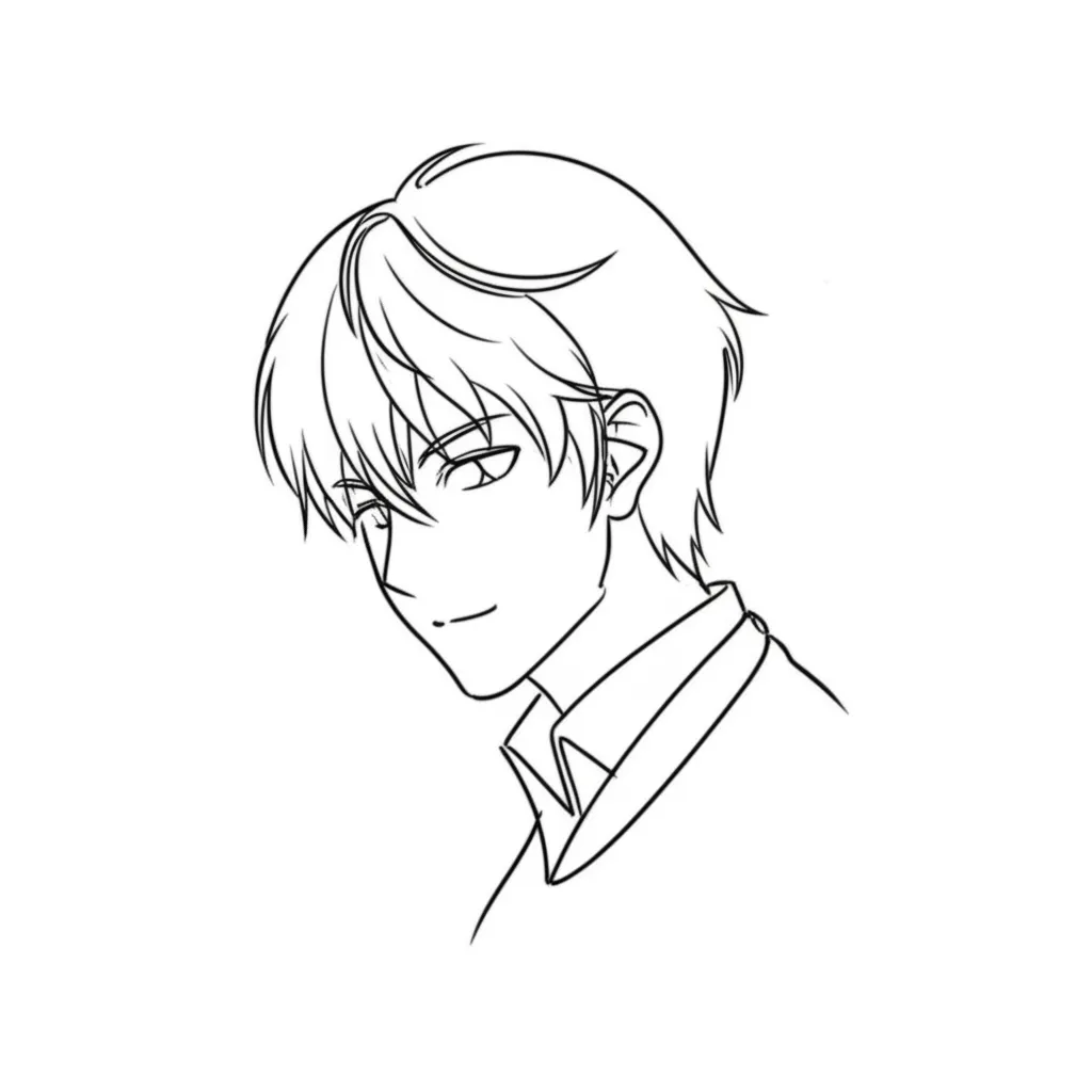 Minimalist Anime Character Tattoo Design Minimalist Anime Character Tattoo Design