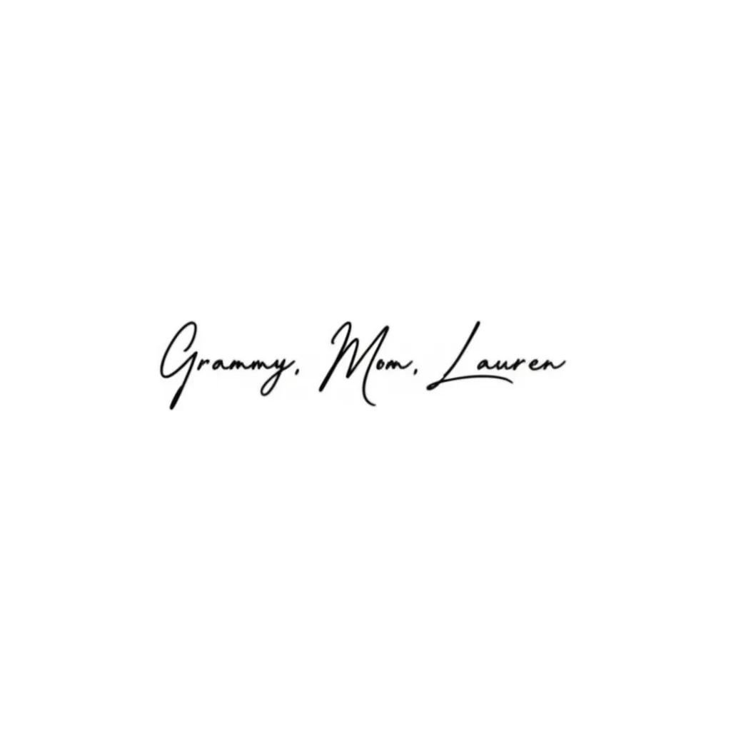 Minimalist Grammy Mom Lauren Tattoo Ideas Minimalist Grammy Mom Lauren Tattoo Ideas