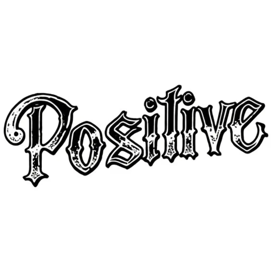Positive American Traditional Tattoo Design