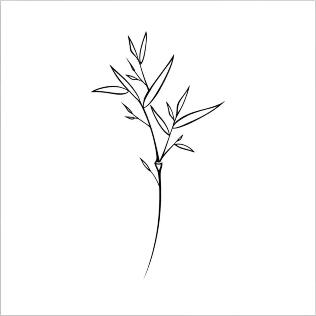 Minimalist Bamboo Tattoo Design Ideas Minimalist Bamboo Tattoo Design Ideas