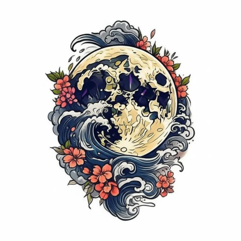 Japanese Moon Tattoo: Meaning, Design Ideas & Inspiration Japanese Moon Tattoo: Meaning, Design Ideas & Inspiration