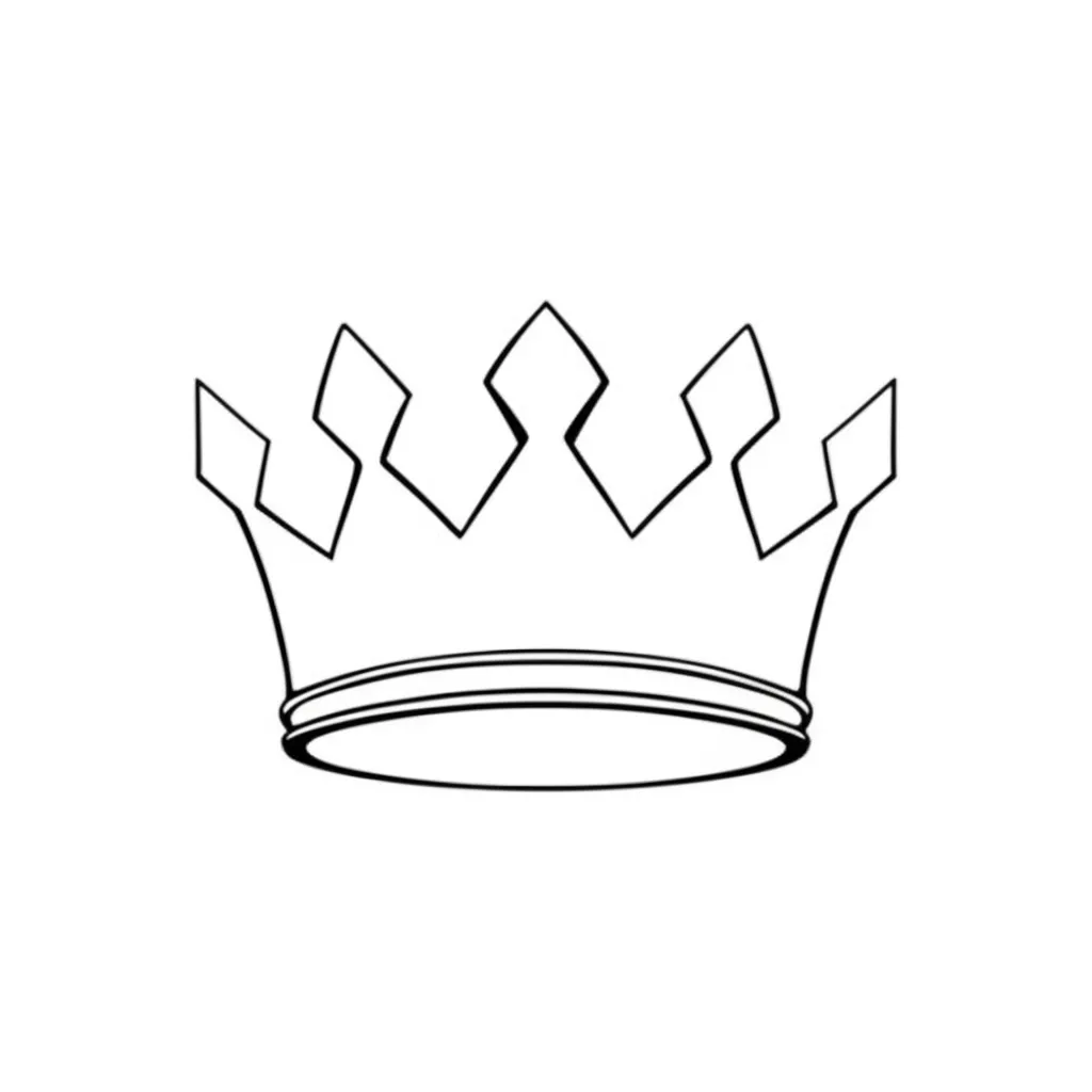 Minimalist Crown Tattoo Design: Symbol of Royalty Minimalist Crown Tattoo Design: Symbol of Royalty