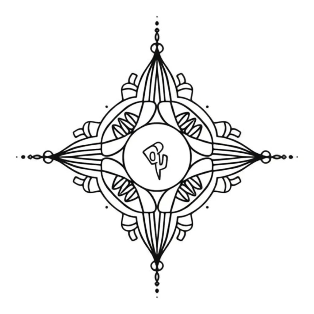 Minimalist Mexican Native Culture Tattoo Design Minimalist Mexican Native Culture Tattoo Design