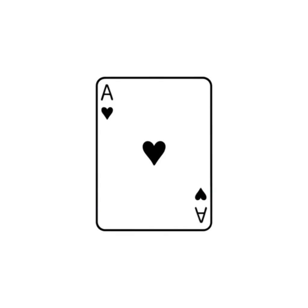 Minimalist Ace of Hearts Tattoo: Meaning & Design Ideas