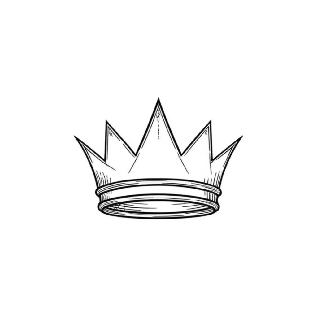 Minimalist King Crown Tattoo Design Minimalist King Crown Tattoo Design