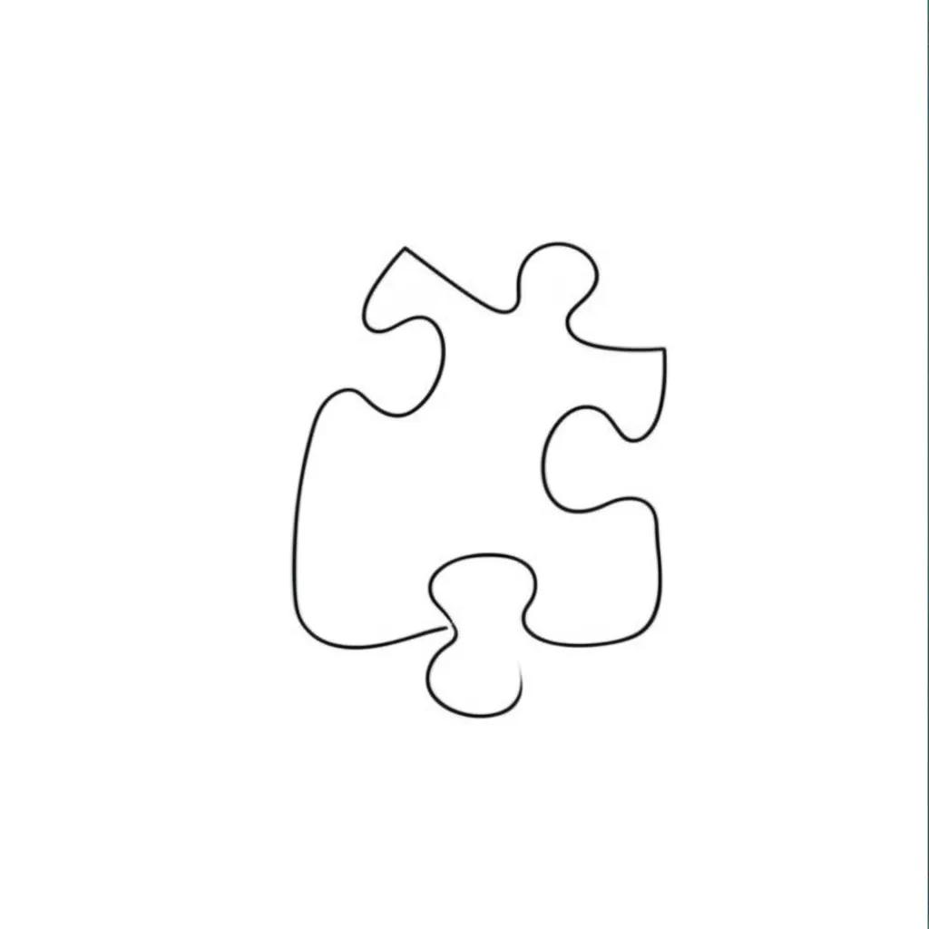 Minimalist Autism Puzzle Piece Tattoo Design Minimalist Autism Puzzle Piece Tattoo Design