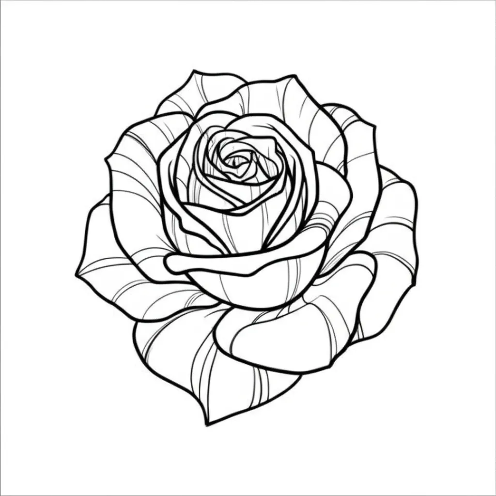 Minimalist Rose Tattoo Design Minimalist Rose Tattoo Design