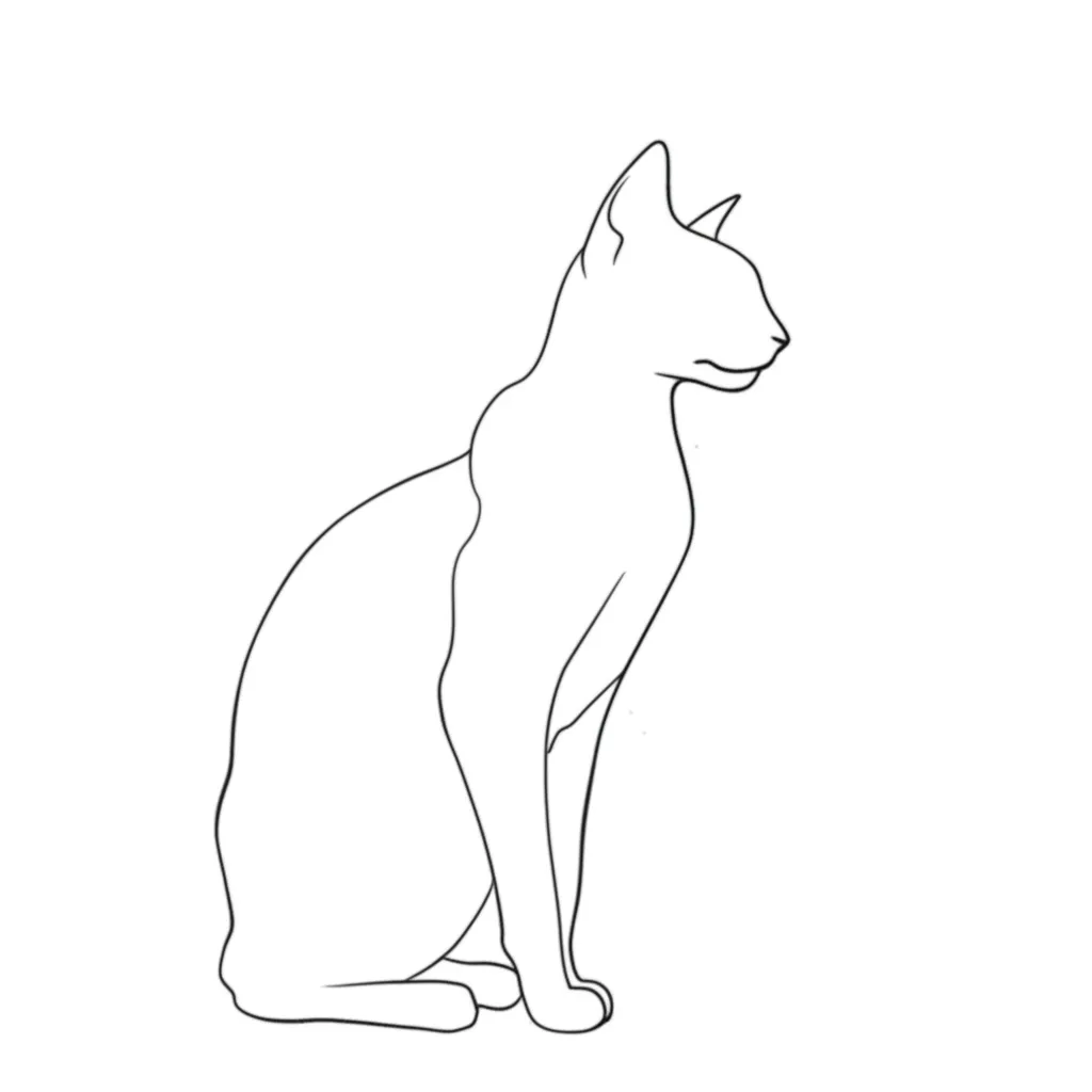 Minimalist Cat Tattoo Design Minimalist Cat Tattoo Design
