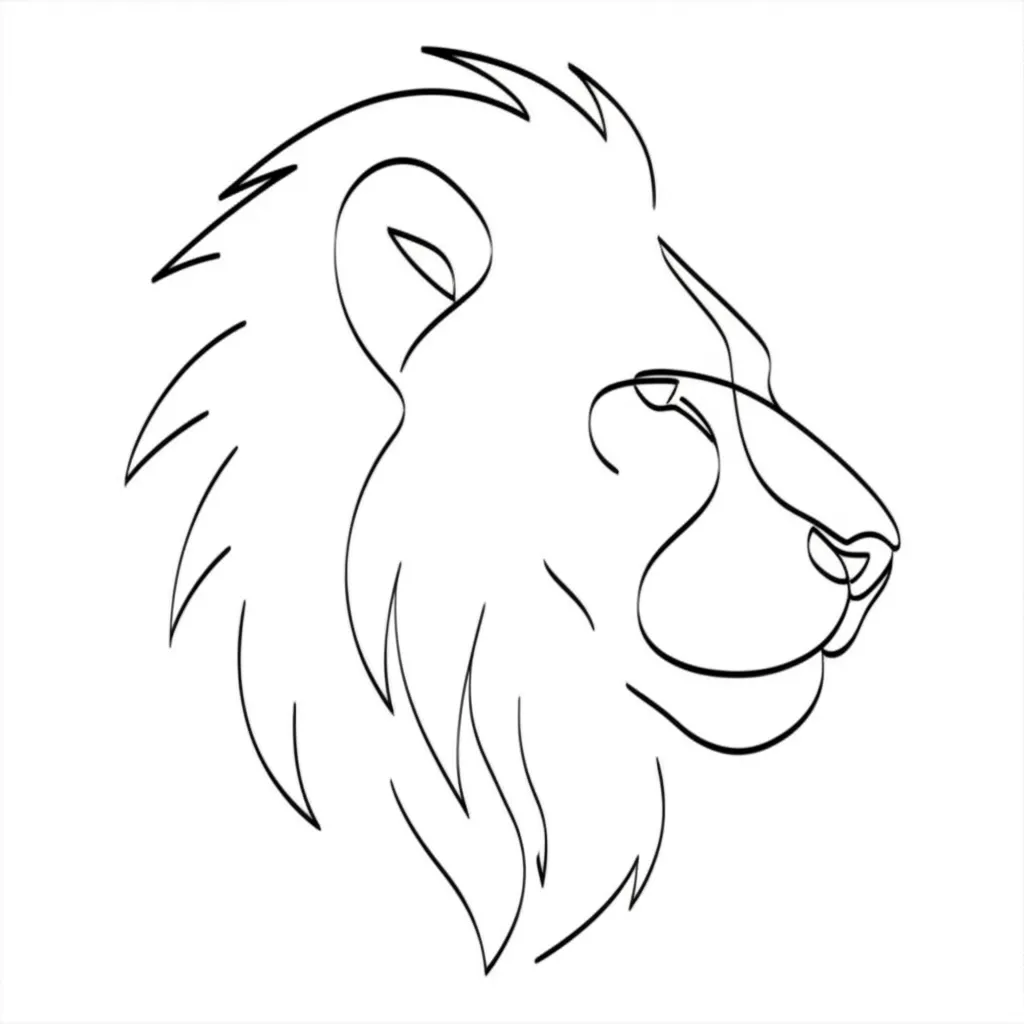 Minimalist Lion Tattoo: Simple and Elegant Design Ideas