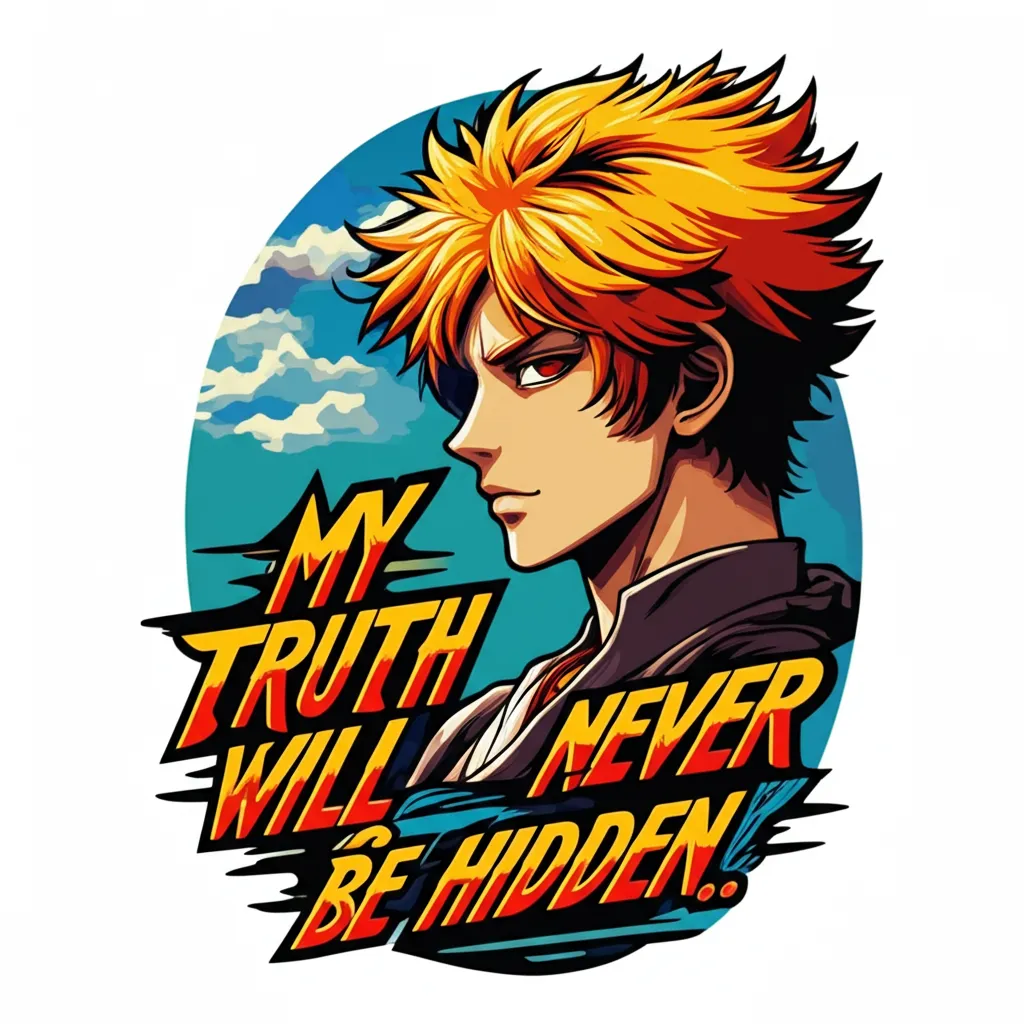 Anime Tattoo: My Truth Will Never Be Hidden - Bold Statement Anime Tattoo: My Truth Will Never Be Hidden - Bold Statement