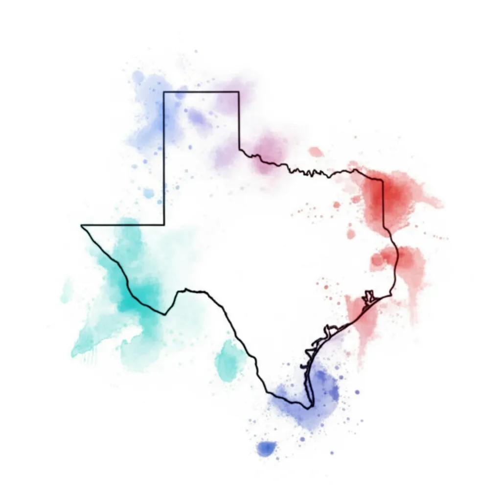 Texas Arizona Watercolor Tattoo: A Unique State Combination Texas Arizona Watercolor Tattoo: A Unique State Combination
