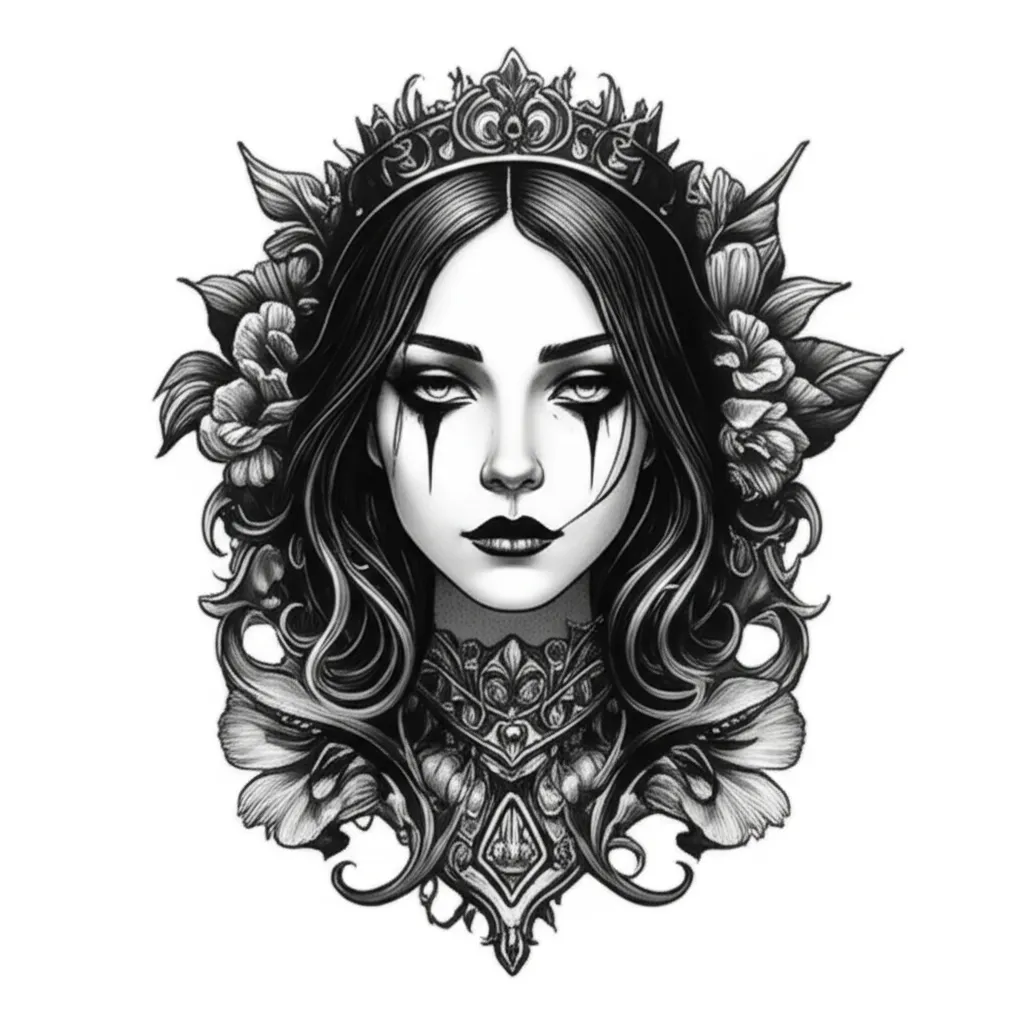 Gothic Danielle Tattoo Design