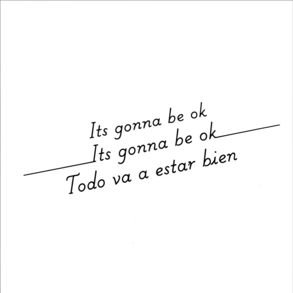 Minimalist 'Its Gonna Be Ok' Wrist Tattoo Design