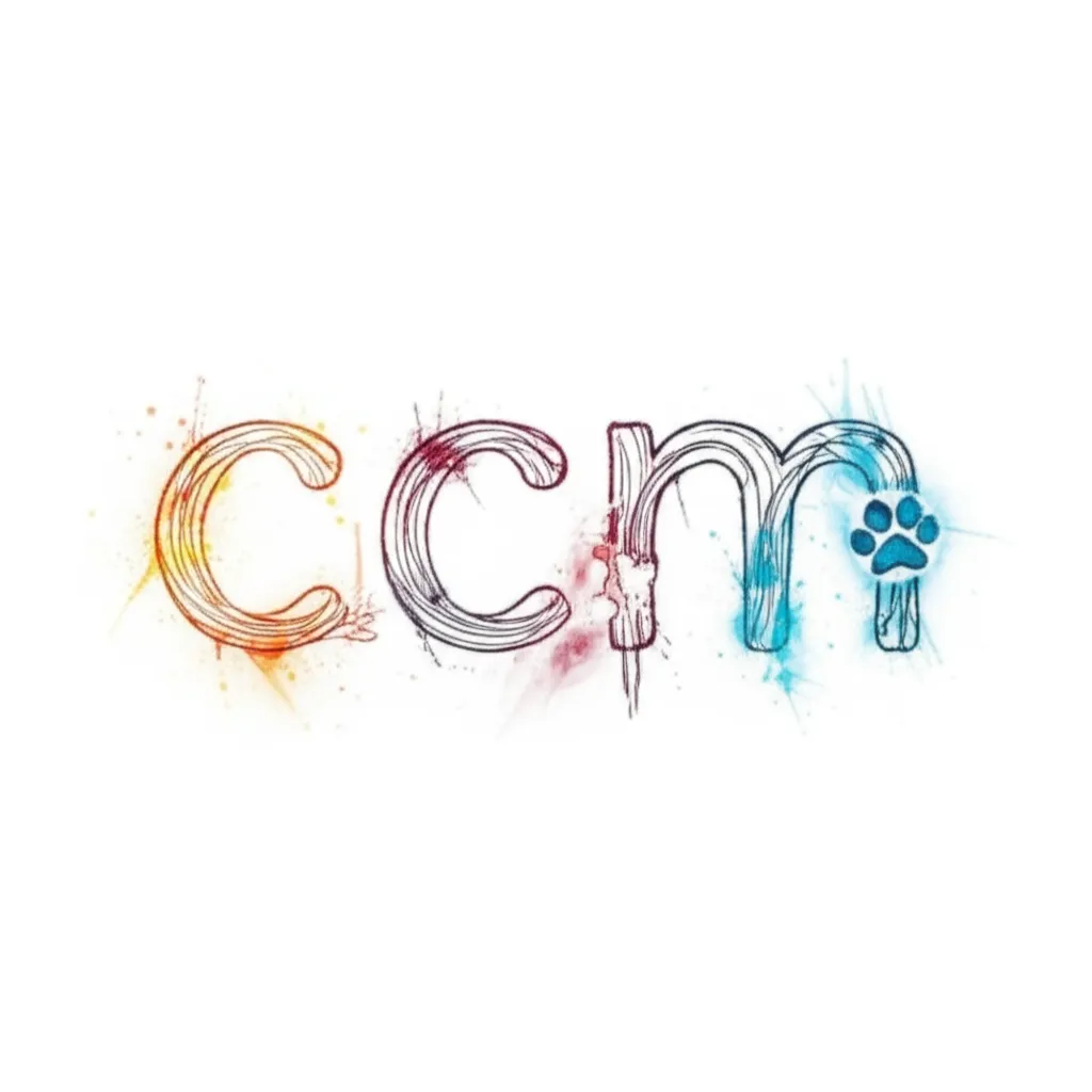 CCM Watercolor Tattoo with Paw Print Design CCM Watercolor Tattoo with Paw Print Design