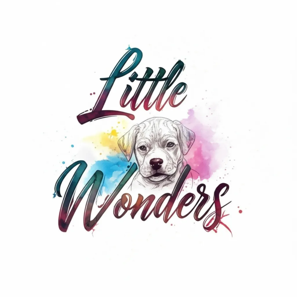 Little Wonders Watercolor Tattoo Design with Puppy