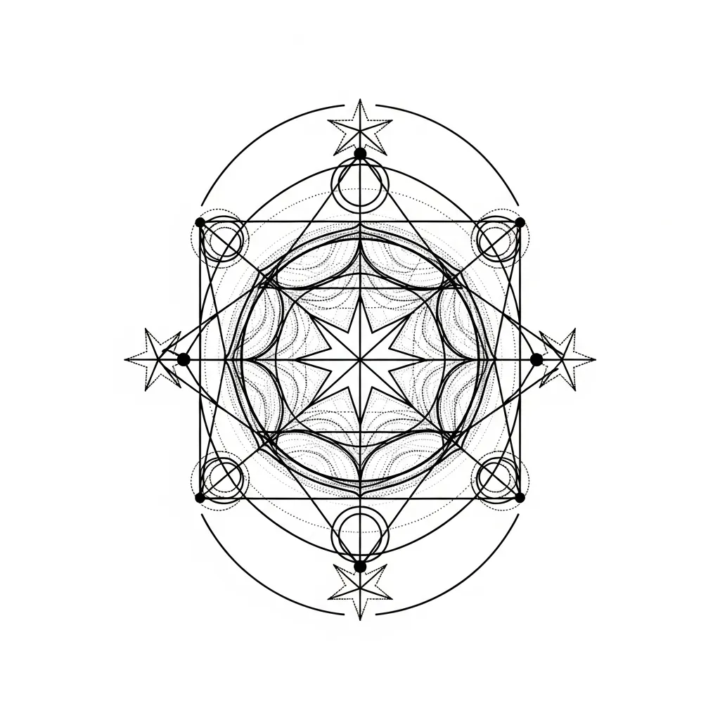 Geometric Star Tattoo Design: Meaning and Inspiration Geometric Star Tattoo Design: Meaning and Inspiration