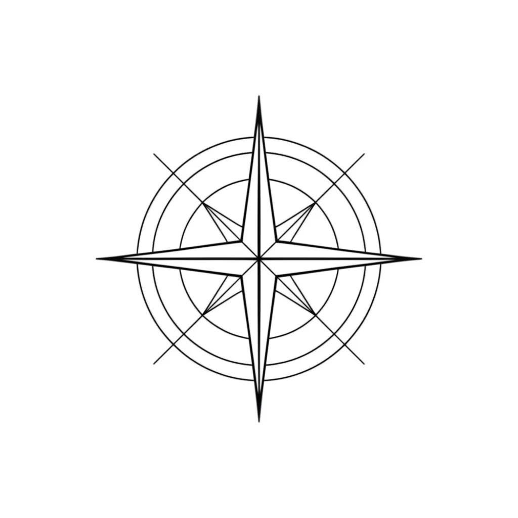Minimalist Compass Tattoo Design: Navigate Your Style