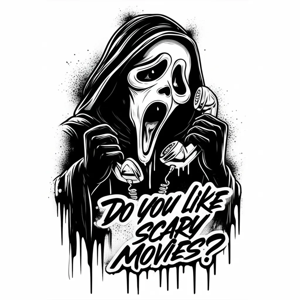 Ghostface Graffiti Tattoo: Scary Movie Inspired Ink