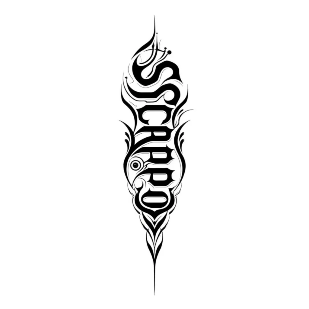 Scrapo Cyber Sigilism Forearm Tattoo Design
