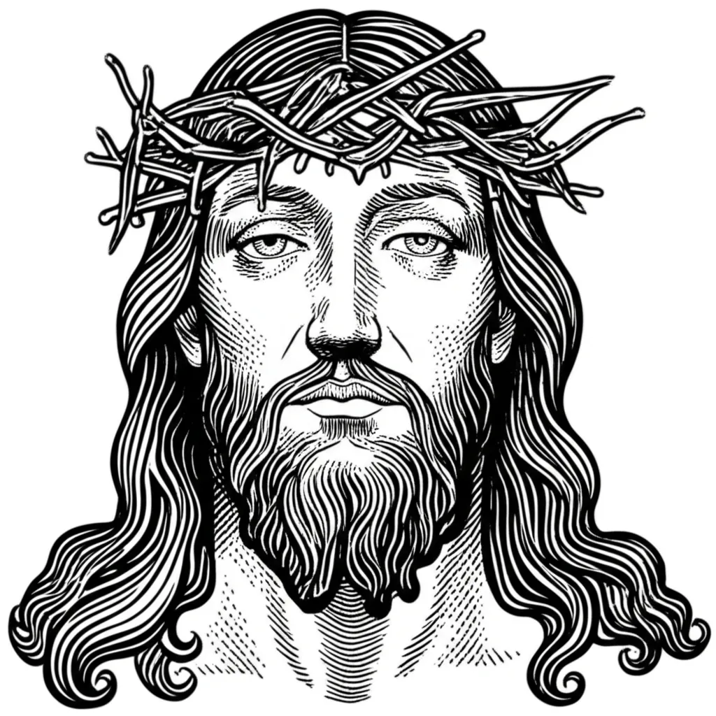 Gothic Jesus Christ Tattoo Design