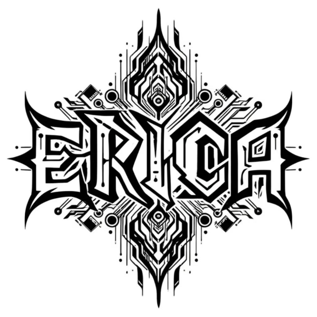 Erica Cyber Sigilism Tattoo Design Erica Cyber Sigilism Tattoo Design