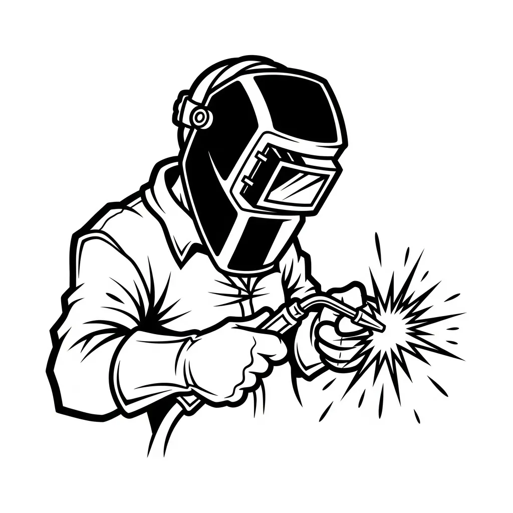 Welder Graffiti Tattoo Design Idea