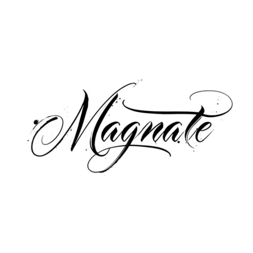 Magnate Calligraphy Tattoo Design - Meaning and Ideas Magnate Calligraphy Tattoo Design - Meaning and Ideas