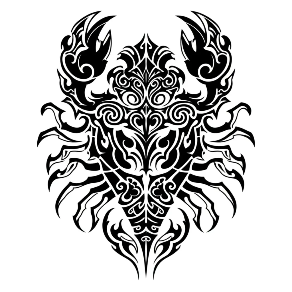 Tribal Scorpion Tattoo Design for Sad Boyz